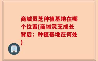 商城灵芝种植基地在哪个位置(商城灵芝成长背后：种植基地在何处)