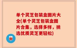 单个灵芝包装盒图片大全(单个灵芝包装盒图片合集，选择多样，挑选优质灵芝更轻松)