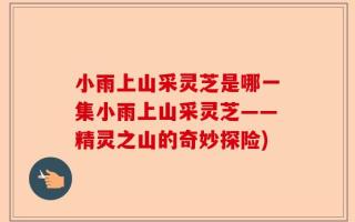 小雨上山采灵芝是哪一集小雨上山采灵芝——精灵之山的奇妙探险)