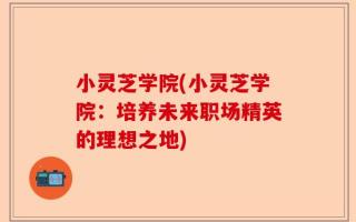 小灵芝学院(小灵芝学院：培养未来职场精英的理想之地)