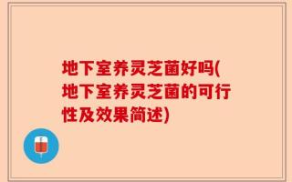 地下室养灵芝菌好吗(地下室养灵芝菌的可行性及效果简述)