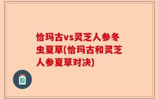 恰玛古vs灵芝人参冬虫夏草(恰玛古和灵芝人参夏草对决)