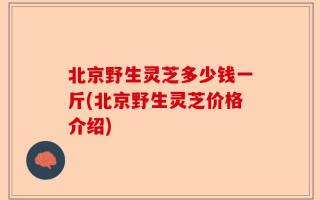 北京野生灵芝多少钱一斤(北京野生灵芝价格介绍)