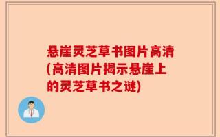 悬崖灵芝草书图片高清(高清图片揭示悬崖上的灵芝草书之谜)