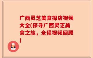 广西灵芝美食探店视频大全(探寻广西灵芝美食之旅，全程视频回顾)