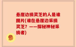 悬崖边摘灵芝的人是谁图片(谁在悬崖边采摘灵芝？——探秘神秘采摘者)