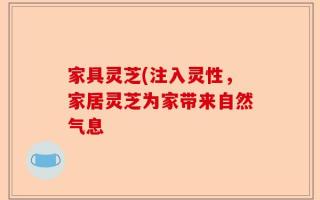 家具灵芝(注入灵性，家居灵芝为家带来自然气息