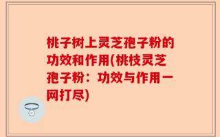 桃子树上灵芝孢子粉的功效和作用(桃枝灵芝孢子粉：功效与作用一网打尽)