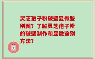 灵芝孢子粉破壁显微鉴别图？了解灵芝孢子粉的破壁制作和显微鉴别方法？