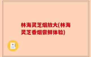 林海灵芝烟放大(林海灵芝香烟尝鲜体验)