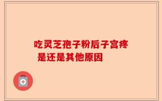 吃灵芝孢子粉后子宫疼 是还是其他原因