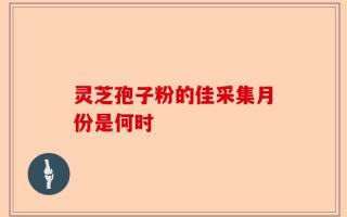 灵芝孢子粉的佳采集月份是何时