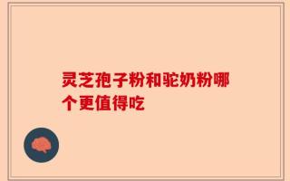 灵芝孢子粉和驼奶粉哪个更值得吃