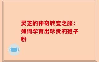 灵芝的神奇转变之旅：如何孕育出珍贵的孢子粉