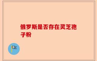 俄罗斯是否存在灵芝孢子粉