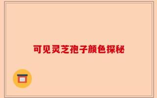 可见灵芝孢子颜色探秘
