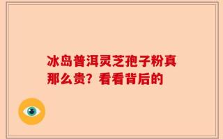 冰岛普洱灵芝孢子粉真那么贵？看看背后的
