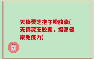 天禧灵芝孢子粉胶囊(天禧灵芝胶囊，提高健康免疫力)