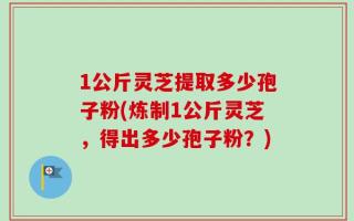 1公斤灵芝提取多少孢子粉(炼制1公斤灵芝，得出多少孢子粉？)
