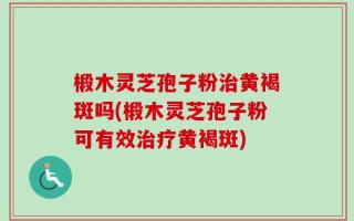 椴木灵芝孢子粉治黄褐斑吗(椴木灵芝孢子粉可有效治疗黄褐斑)