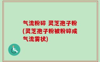 气流粉碎 灵芝孢子粉(灵芝孢子粉被粉碎成气流雾状)