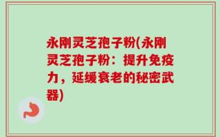 永刚灵芝孢子粉(永刚灵芝孢子粉：提升免疫力，延缓衰老的秘密武器)