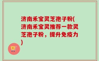 济南禾宝灵芝孢子粉(济南禾宝灵推荐一款灵芝孢子粉，提升免疫力)