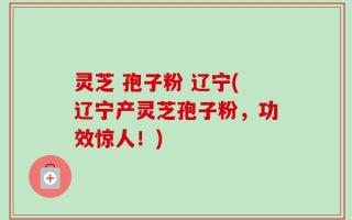灵芝 孢子粉 辽宁(辽宁产灵芝孢子粉，功效惊人！)
