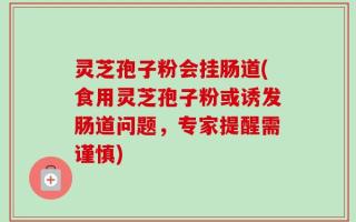灵芝孢子粉会挂肠道(食用灵芝孢子粉或诱发肠道问题，专家提醒需谨慎)