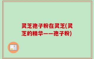 灵芝孢子粉在灵芝(灵芝的精华——孢子粉)