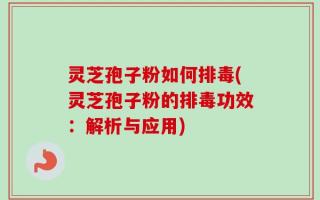 灵芝孢子粉如何排毒(灵芝孢子粉的排毒功效：解析与应用)