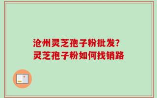 沧州灵芝孢子粉批发？灵芝孢子粉如何找销路