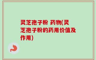 灵芝孢子粉 药物(灵芝孢子粉的药用价值及作用)