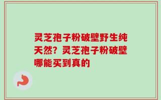 灵芝孢子粉破壁野生纯天然？灵芝孢子粉破壁哪能买到真的