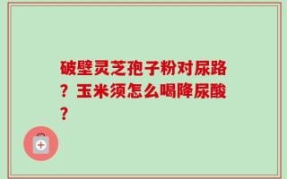 破壁灵芝孢子粉对尿路？玉米须怎么喝降尿酸？