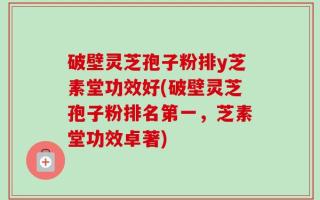 破壁灵芝孢子粉排y芝素堂功效好(破壁灵芝孢子粉排名第一，芝素堂功效卓著)