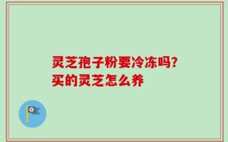 灵芝孢子粉要冷冻吗？买的灵芝怎么养