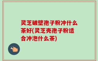 灵芝破壁孢子粉冲什么茶好(灵芝壳孢子粉适合冲泡什么茶)