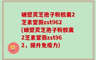 破壁灵芝孢子粉胶囊2芝素堂薇zst962(破壁灵芝孢子粉胶囊2芝素堂薇zst962，提升免疫力)