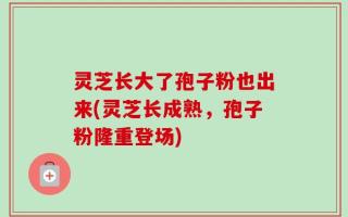 灵芝长大了孢子粉也出来(灵芝长成熟，孢子粉隆重登场)