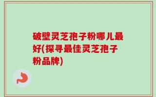 破壁灵芝孢子粉哪儿最好(探寻最佳灵芝孢子粉品牌)
