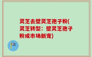 灵芝去壁灵芝孢子粉(灵芝转型：壁灵芝孢子粉成市场新宠)