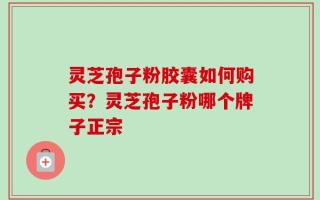灵芝孢子粉胶囊如何购买？灵芝孢子粉哪个牌子正宗