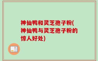 神仙鸭和灵芝孢子粉(神仙鸭与灵芝孢子粉的惊人好处)