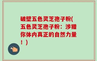 破壁五色灵芝孢子粉(五色灵芝孢子粉：涉猎你体内真正的自然力量！)