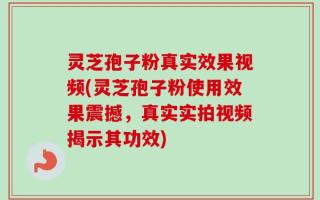 灵芝孢子粉真实效果视频(灵芝孢子粉使用效果震撼，真实实拍视频揭示其功效)