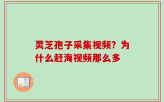 灵芝孢子采集视频？为什么赶海视频那么多