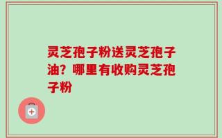 灵芝孢子粉送灵芝孢子油？哪里有收购灵芝孢子粉