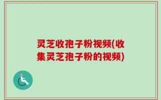 灵芝收孢子粉视频(收集灵芝孢子粉的视频)