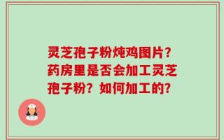 灵芝孢子粉炖鸡图片？药房里是否会加工灵芝孢子粉？如何加工的？